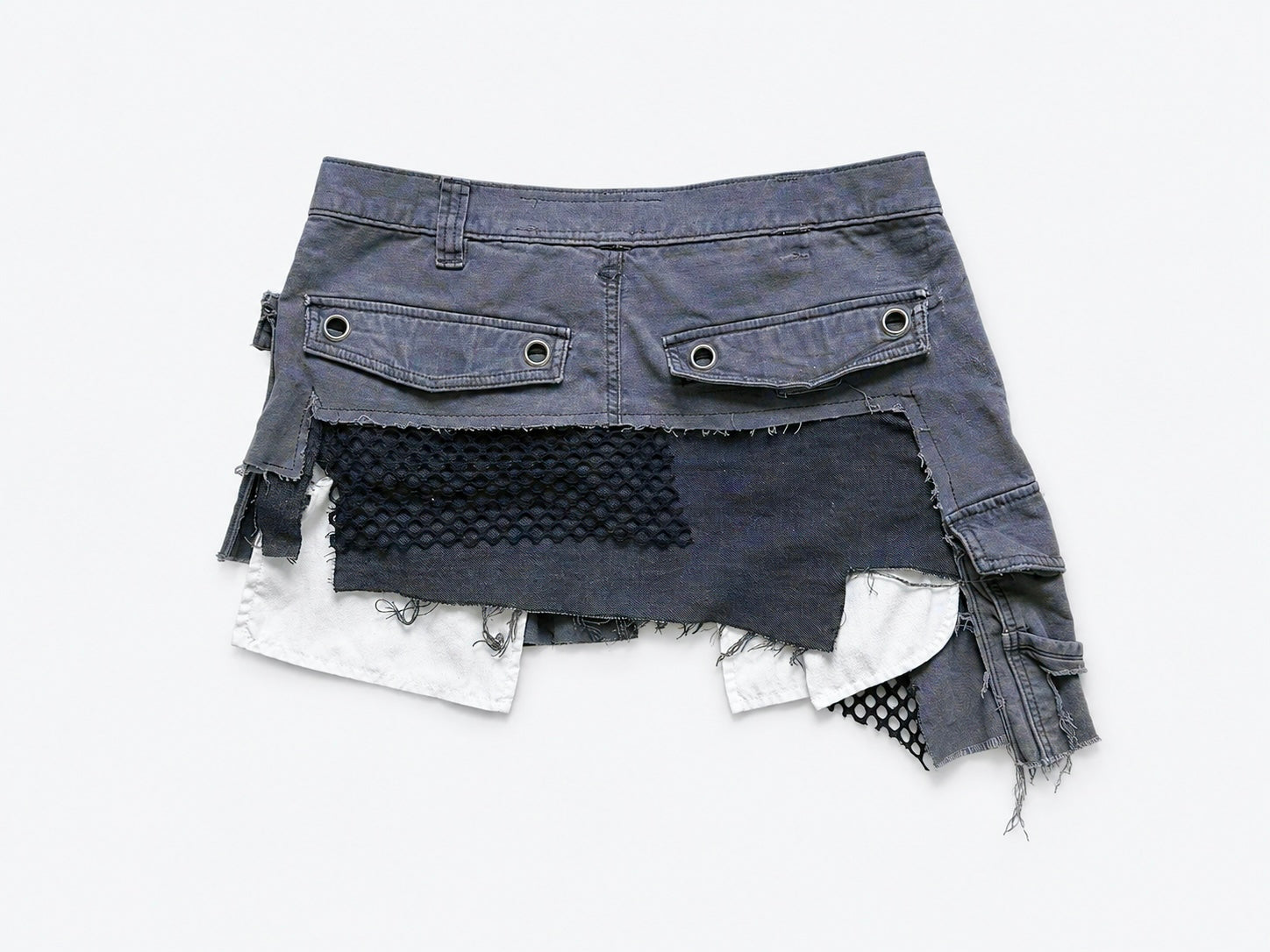 Asymmetrical Cargo Skirt