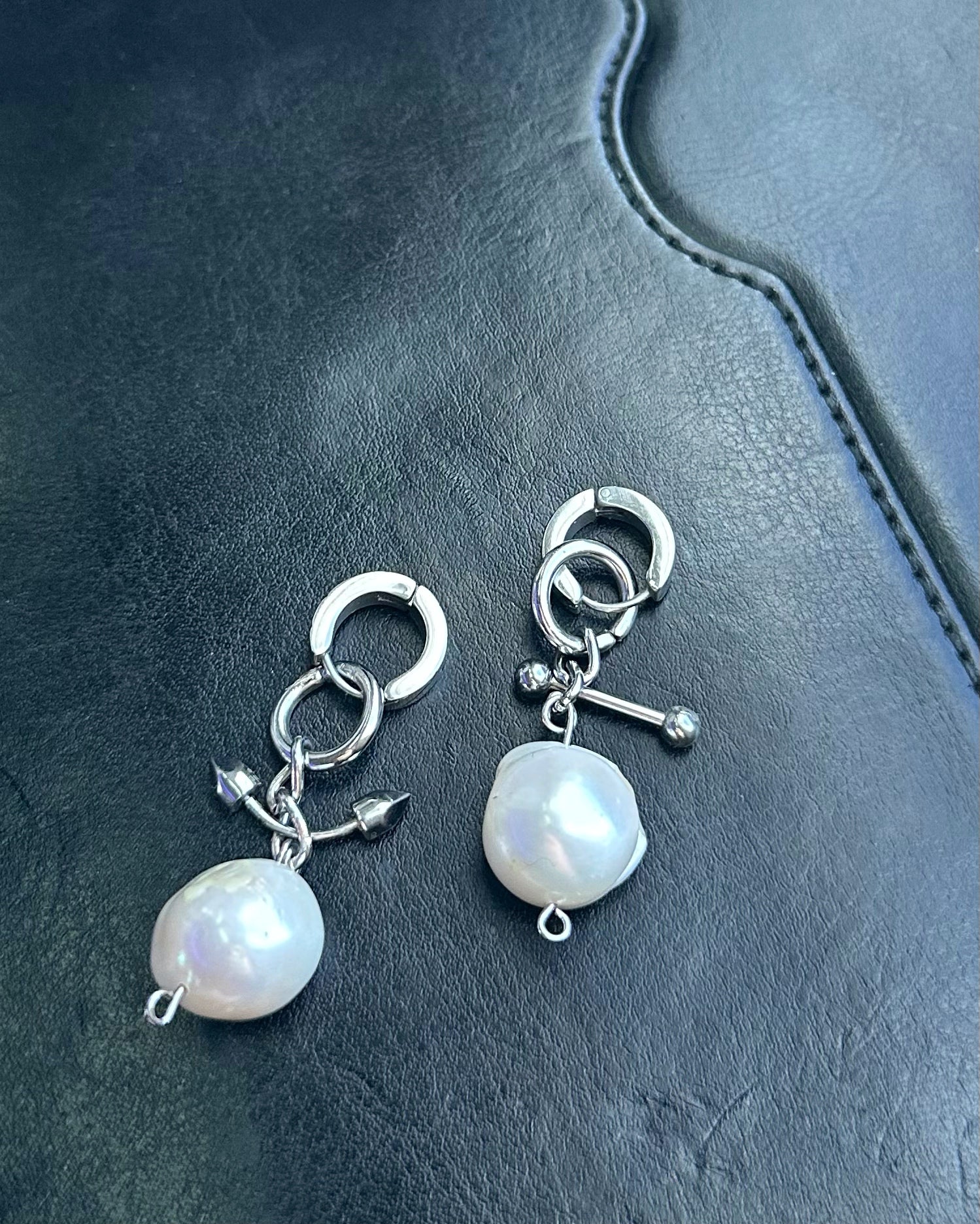 Pearl Punk Earrings