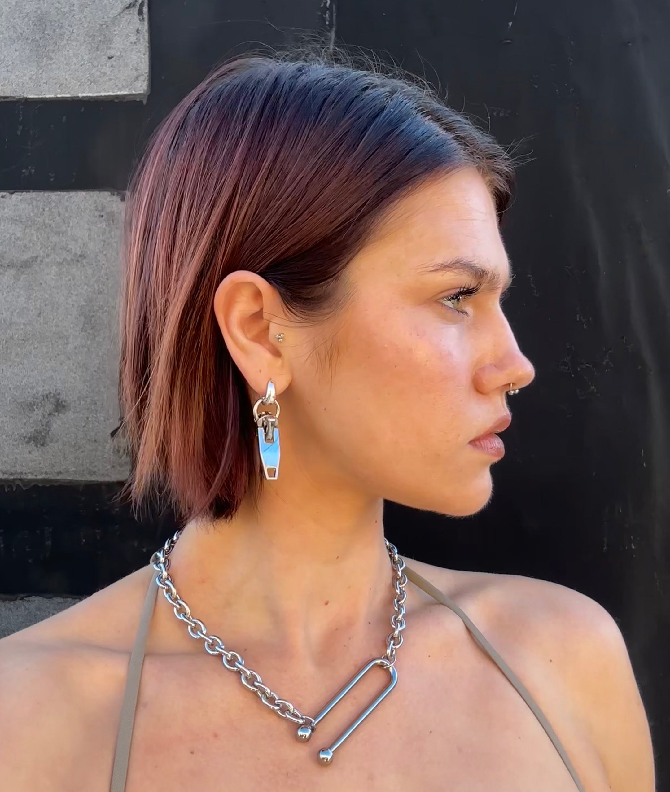 Zipper Earring