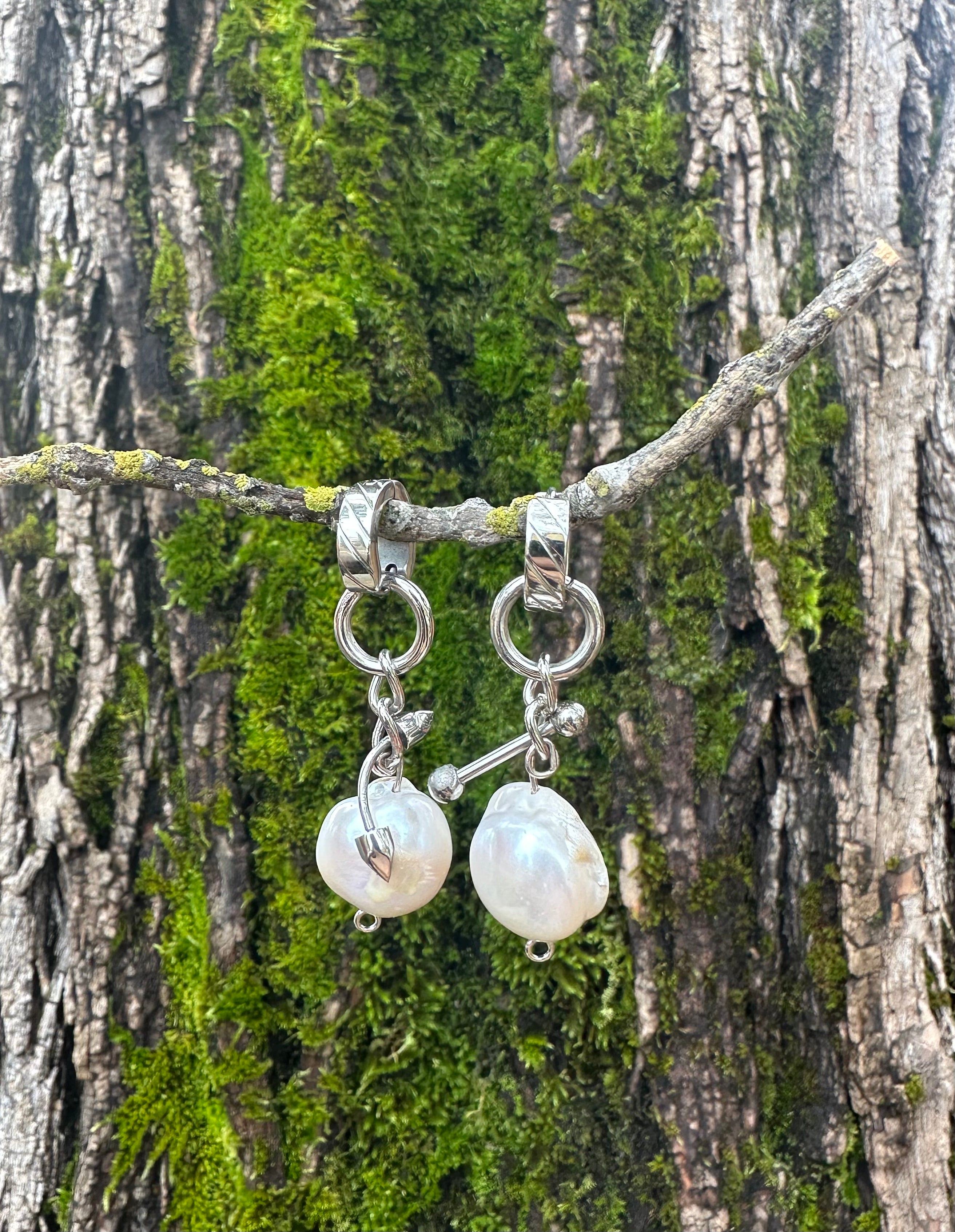 Pearl Punk Earrings