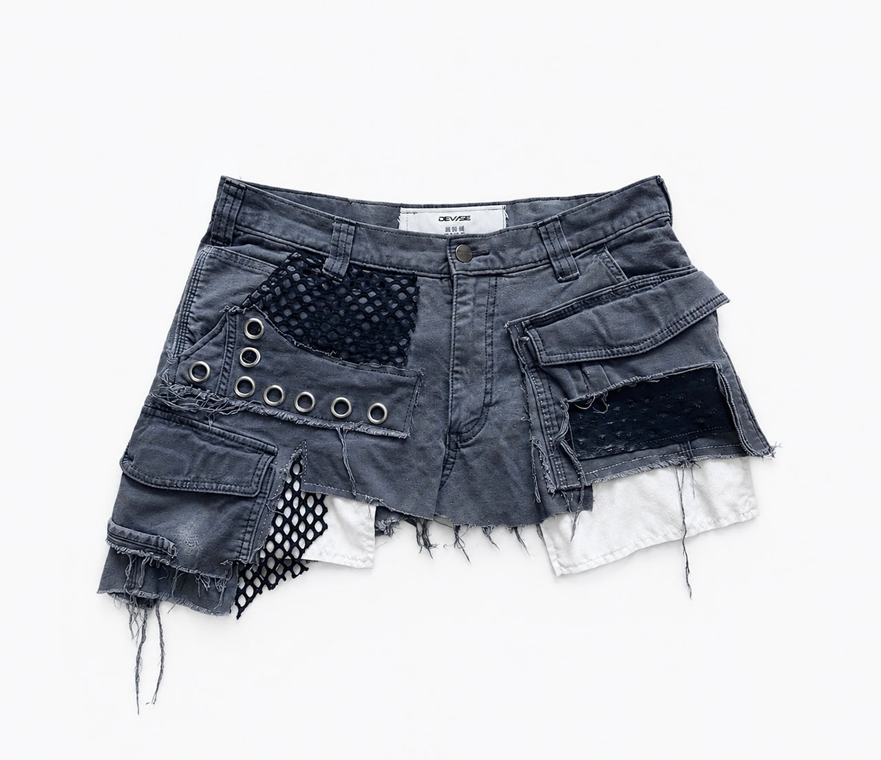 Asymmetrical Cargo Skirt