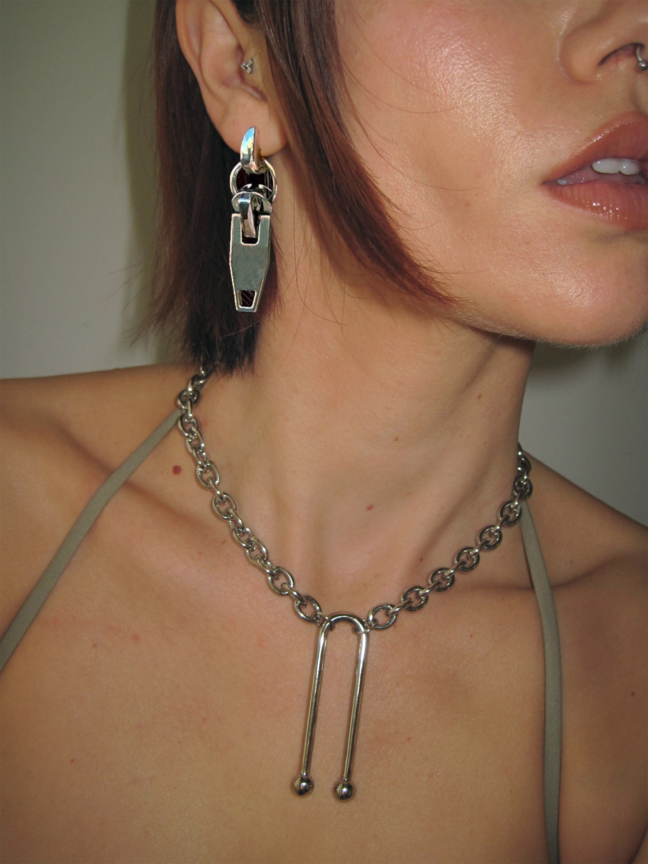 Zipper Earring