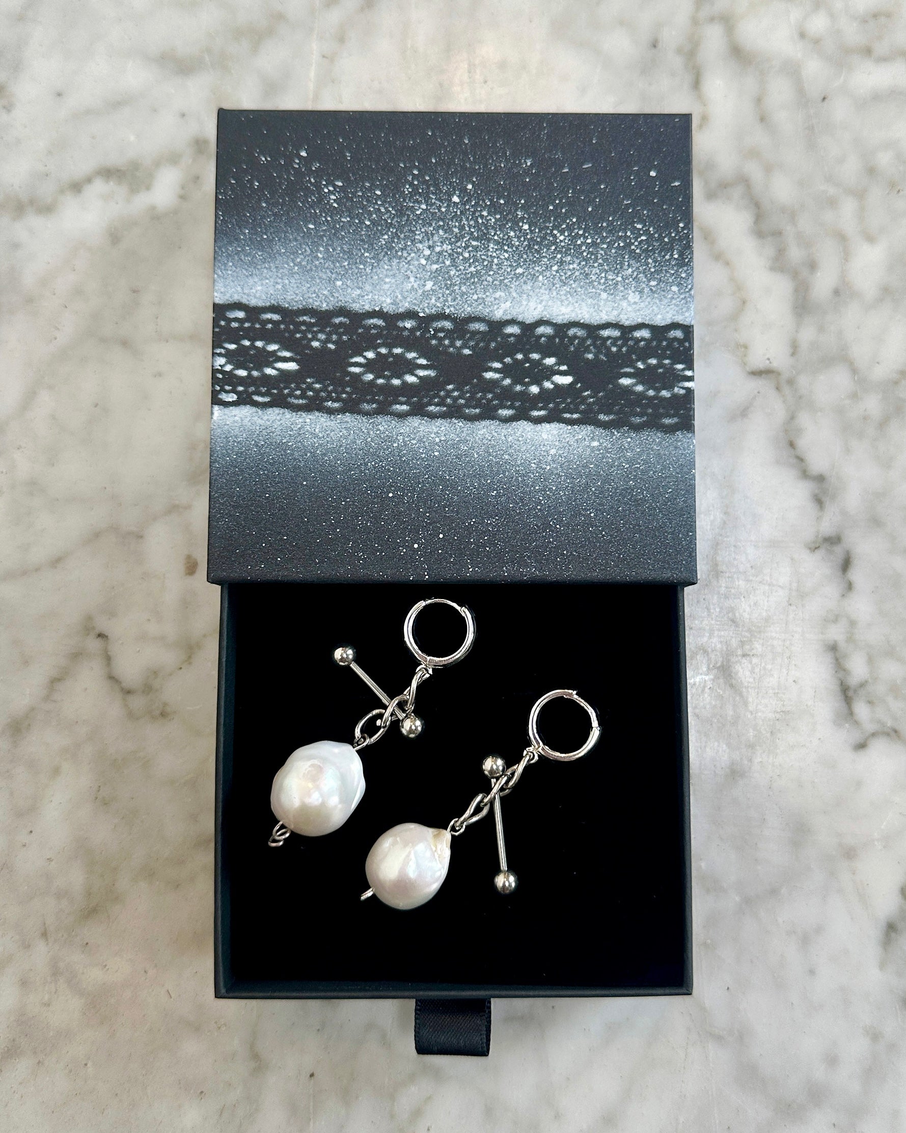 Pearl Punk Earrings No.2