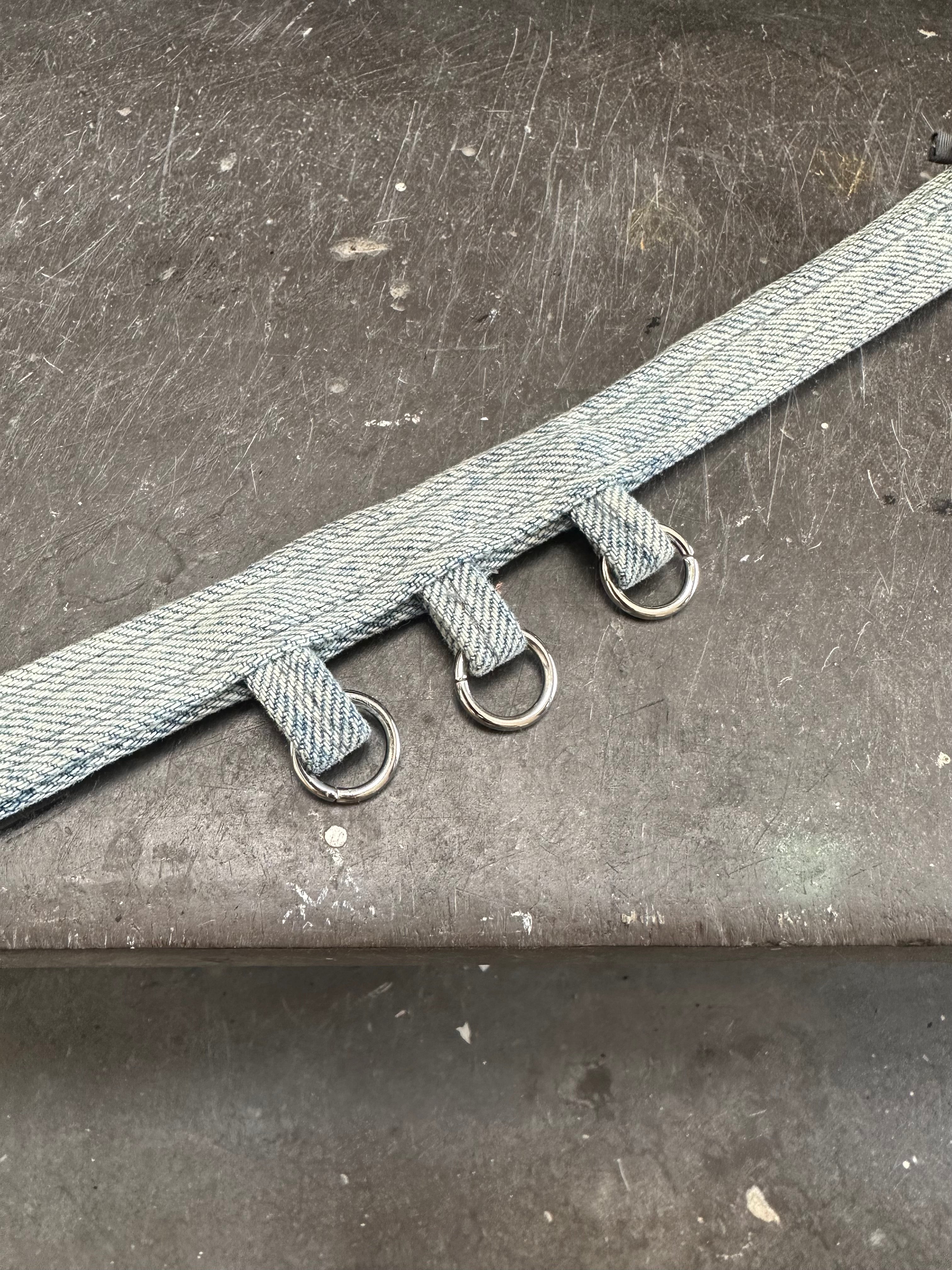 Tri-Denim Choker